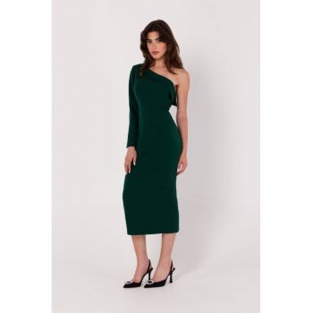 Rochie creion cu un umar -