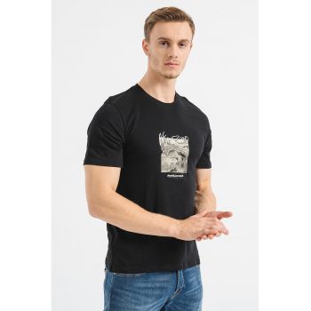 Tricou din bumbac cu imprimeu Alpha