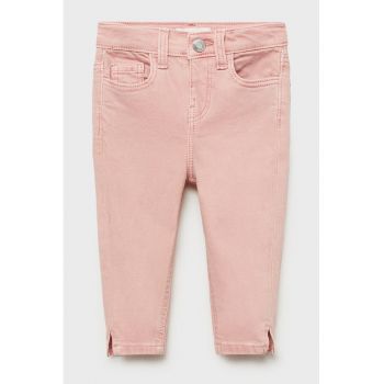 Blugi skinny cu slituri laterale