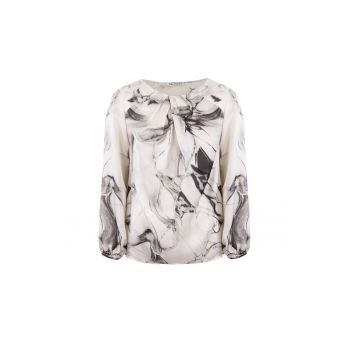 Bluza cu imprimeu abstract - Gri