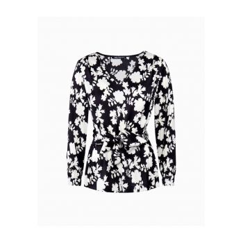 Bluza cu imprimeu floral - Negru