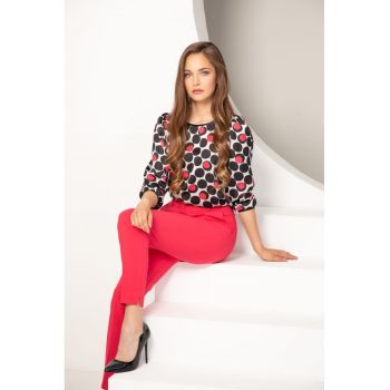 Bluza cu imprimeu geometric - Multicolor