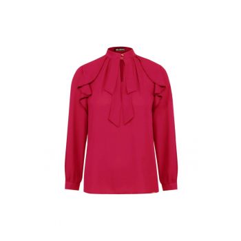 Bluza cu volane - Fuchsia