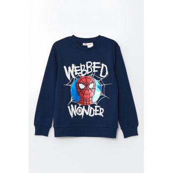 Bluza de trening cu imprimeu Spider-Man si paiete ce isi schimba imaginea