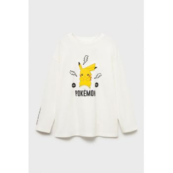 Bluza din bumbac cu imprimeu Pokemon