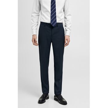 Pantaloni formali cu croiala slim-fit Milan