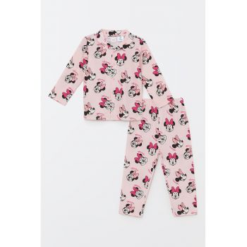 Pijama din bumbac cu Minnie Mouse