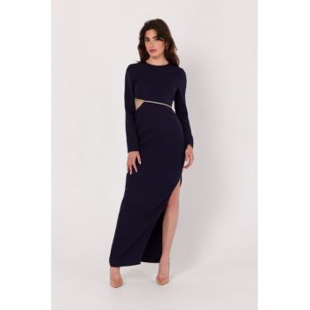 Rochie maxi cu decupaj in talie -