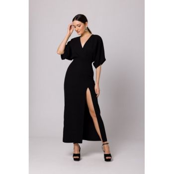 Rochie maxi cu taietura frontala -