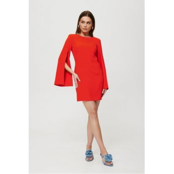 Rochie mini cu maneci taiate -