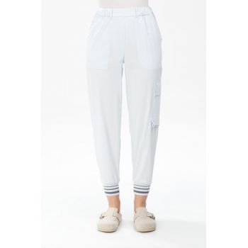 Pantaloni jogger conici cu buzunare