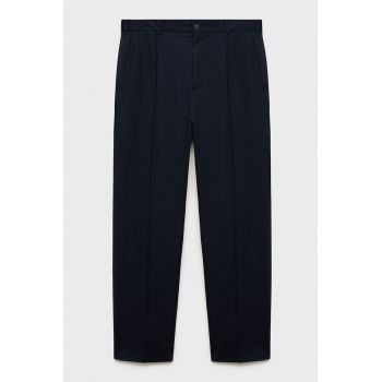 Pantaloni regular-fit din amestec de bumbac