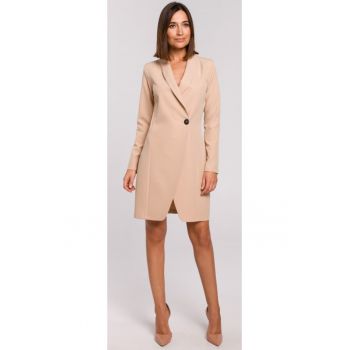 Rochie blazer - Poliester - Alb