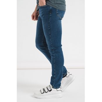 Blugi skinny cu talie medie