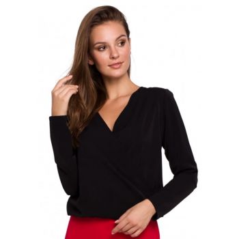 Bluza - Poliester/Elastan - Negru -