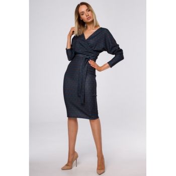 Rochie bodycon midi imprimata -