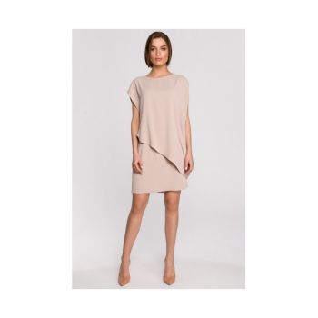 Rochie dama - Poliester/Elastan - Bej