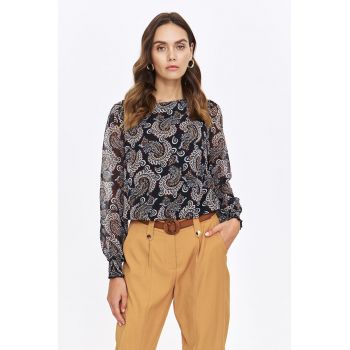 Bluza de sifon cu imprimeu paisley