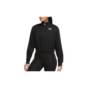 Bluza sport crop lejera cu fermoar scurt Air