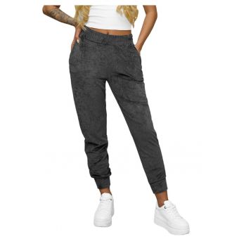 Pantaloni de trening din catifea femei JS/92K529