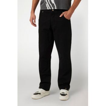 Pantaloni din amestec de bumbac cu buzunare laterale