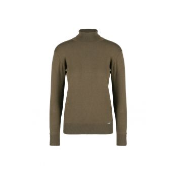 Pulover cu guler turtleneck - Brown