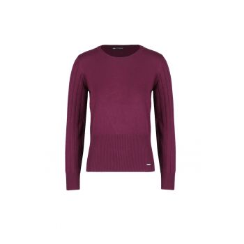 Pulover din tricot fin - Lilac