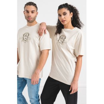 Tricou unisex cu decolteu la baza gatului