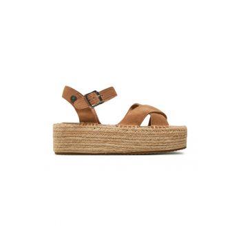 Espadrile dama - 302454 - Piele ecologica - Maro