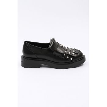 Pantofi loafer din piele cu tinte