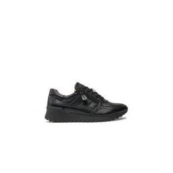 Pantofi sport dama - 304314 - Piele naturala - Negru -