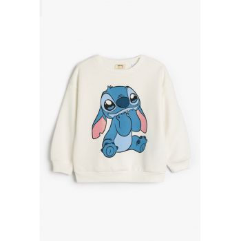 Bluza de trening cu imprimeu cu Stitch