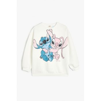 Bluza de trening cu imprimeu cu Stitch