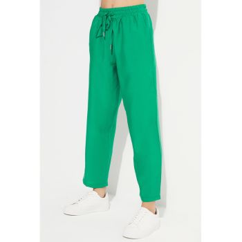 Pantaloni conici din amestec de modal