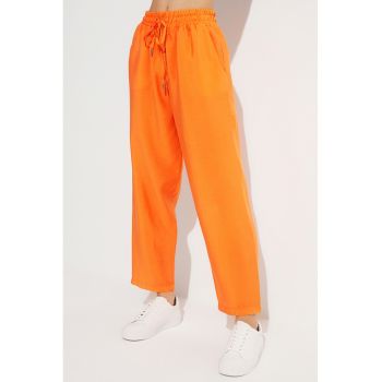 Pantaloni conici din amestec de modal