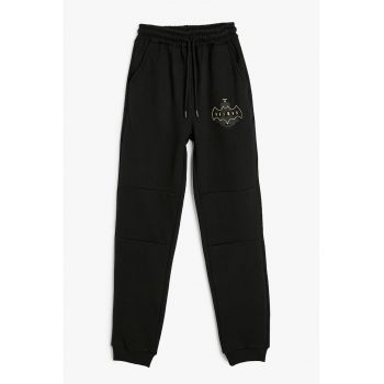 Pantaloni de trening cu imprimeu logo Batman