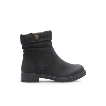 Botine dama - 590558807777038 - Piele ecologica - Negru