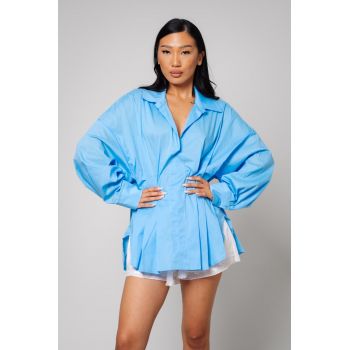 Camasa Femei oversized Blue 12945