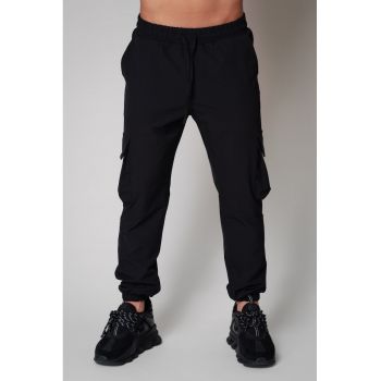 Pantalon lung Cargo Black II 9289