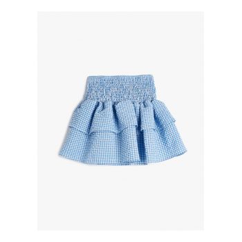 Ruffled Fusta mini cu model stratificat si carouri