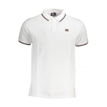 Tricou polo barbati - 1963 - 100% Bumbac - Alb - XL - INTL - 20778