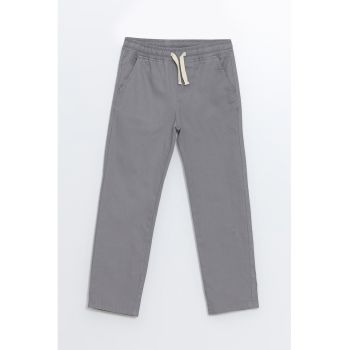 Pantaloni din bumbac cu talie elastica