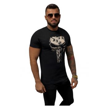 Tricou barbati - Bumbac - Negru punisher