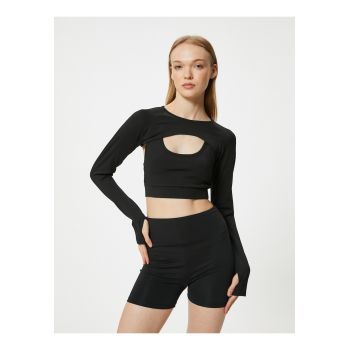 Bluza crop pentru fitness