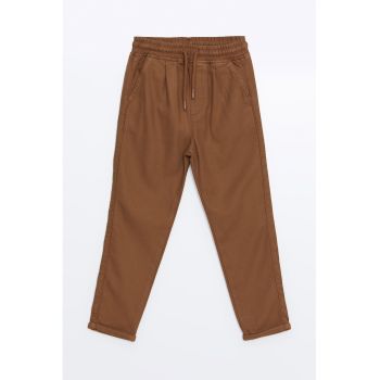 Pantaloni din bumbac cu talie elastica