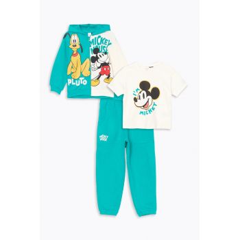 Set de imbracaminte cu imprimeu Mickey Nouse - 3 Piese