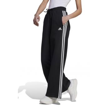 Pantaloni de trening cu croiala ampla si snururi de ajustare