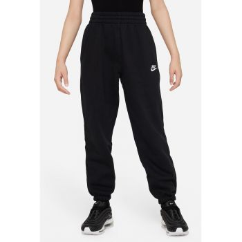 Pantaloni de trening cu talie inalta si snur