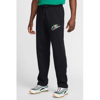 Pantaloni de trening din amestec de bumbac cu logo