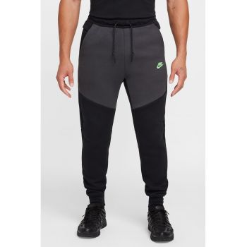 Pantaloni de trening din amestec de bumbac cu talie ajustabilia